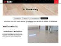 Hydronic In Slab Heating, Concrete Floor Heating Systems | Cambro, Mel