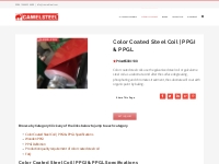 Color Coated Steel Coil | PPGI   PPGL - China PPGI Supplier