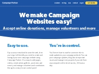 Campaign Partner: We Make Political Campaign Websites Easy