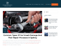 Common Types Of Car Smash Damage And Their Repair Processes In Sydney 