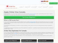 Apply Canada Visa Online, Canadian Visa Requirements