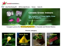 Canada Grows Indoors - Grow Lights, Grow Tents, Hydroponics, Nutrients