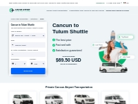 Cancun to Tulum Shuttle from $8.69 USD | Transportation & Shuttle from