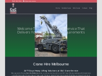Crane Hire Melbourne | Crane Truck Services | C C Cranes