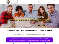 International TEFL School. Teach English Abroad. TEFL Madrid