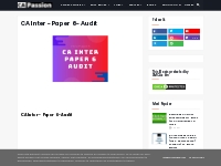 CA Inter - Paper 6 - Audit