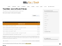 Two Men and a Truck Prices? Two Men and a Truck Cost? (Updated for 202