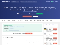BITSAT Exam 2024 - Date (Revised), Registration (Started), Pattern, Sy