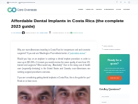Costa Rica Dental Implants Cost - Get a Quote from Top Clinics
