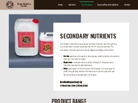 Liquid Secondary Nutrients | Caress Industries