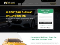 Car Loans with Bad Credit No Money Down (99% Approved)