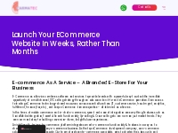 E-Commerce as a Service | eCommerce Solutions | Carmatec Inc