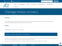 Chamber Mission   History - Carmel Chamber of Commerce