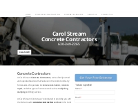 Carol Stream Concrete Contractors Home