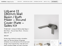 Urbane II 180mm Wall Basin / Bath Mixer - Round Cover Plat | Caroma