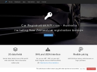 Car Registration API - Australian & New Zealand car registration looku