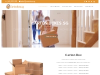 Carton Box Supplier Singapore | Packing Boxes - Manufacturer