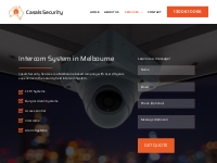 Intercom System Melbourne | Casals Security