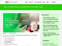 How To Transfer Money From Edd Card To Cash App: Steps Found!