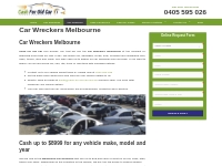 Car Wreckers Melbourne | Cash for Old Cars upto 9,999