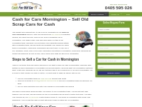 Cash for Cars Mornington | Free Car Removal Today