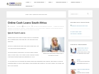 Need Quick Cash? Get Fast Approval For Online Cash Loans South Africa