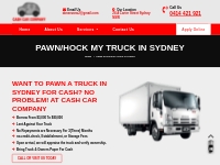 Pawn My Truck In Sydney  |Pawn a Truck In Sydney