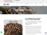 Cashew Nut Husk Suppliers | Cashew Husk Manufacturers in India