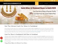 Cash for Silver in Faridabad | Best Silver Buyer in Faridabad