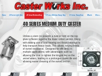 Caster Works Inc: Caster   Wheel | Heavy Duty Kingpin Series