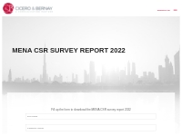 MENA CSR SURVEY REPORT 2022 | Cicero   Bernay