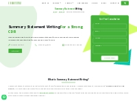 Summary Statement Writing Service for EA: Hire an Expert