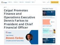 Ceipal Promotes Finance and Operations Executive Dennis Farkos to Pres