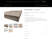 Solid Oak Worktops - Custom Sizes   Celtic Timber