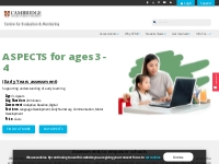 ASPECTS for ages 3-4 (Early Years assessment)