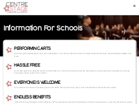 Information For Schools - Centre Stage Theatre Academy
