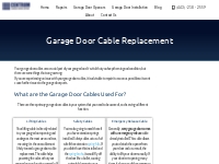 Garage Door Cable Replacement Reisterstown MD