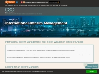 International Interim Management | Interim Manager Search