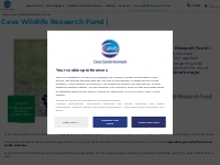 Ceva Wildlife Research Fund - Ceva Santé Animale