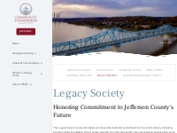 Legacy Society - Community Foundation of Madison and Jefferson County