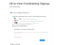 All-In-One Fundraising Signup