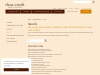          Chaa Creek Belize Awards | Chaa Creek