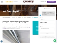 Air Duct Repair San Antonio | Champion Home Services
