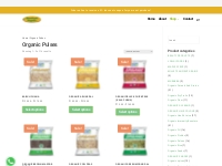 Buy Organic Pulses Online in India at best price - Chandigarh Organics