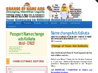850/- KOLKATA NAME CHANGE ADS FOR PASSPORT