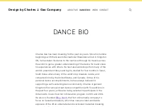 Dance Bio   Design by Charles J. Gao Company
