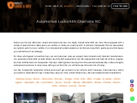 Automotive Locksmith Charlotte NC | Charlotte Locksmith | Local Locksm