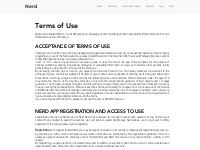 Terms of Use | ChatwithNerd