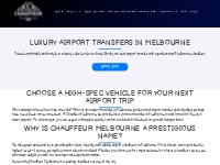 Melbourne Airport Transfer | Book Your Chauffeur Service - Chauffeur M