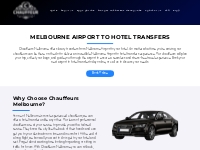 Melbourne Airport to Hotel Transfers | Chauffeur Melbourne - Chauffeur